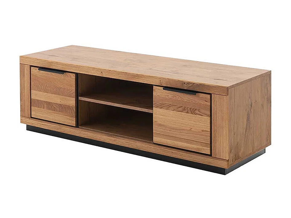 Fernsehschrank in Wildeichefarben Metallgriffen