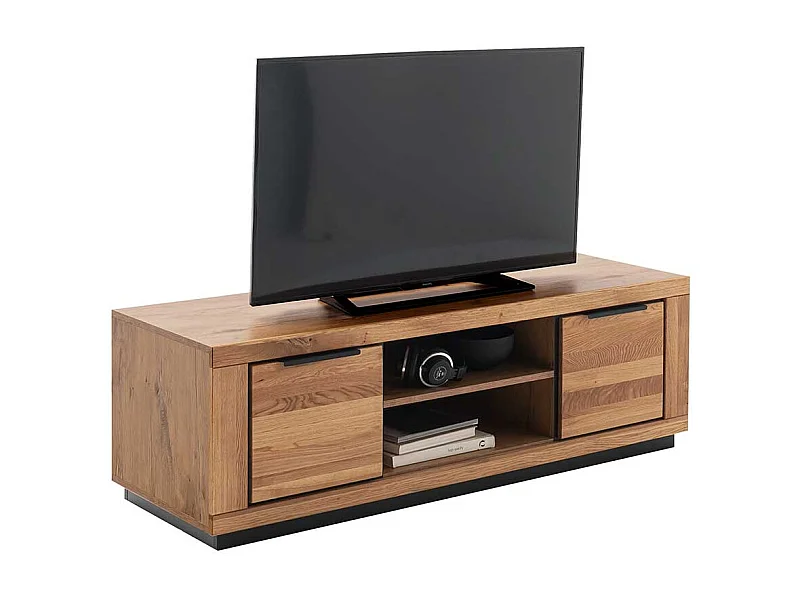 Fernsehschrank in Wildeichefarben Metallgriffen