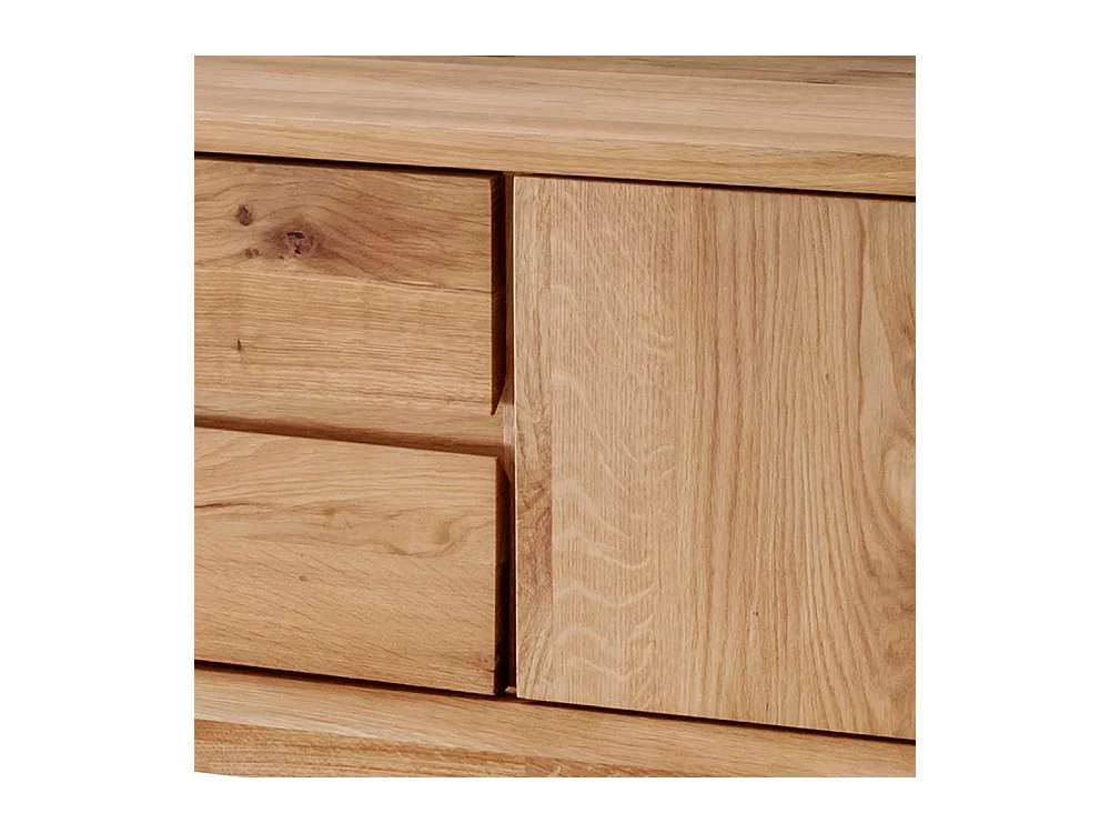 Fernsehmöbel Vollholz aus Wildeiche Massivholz 180 cm breit
