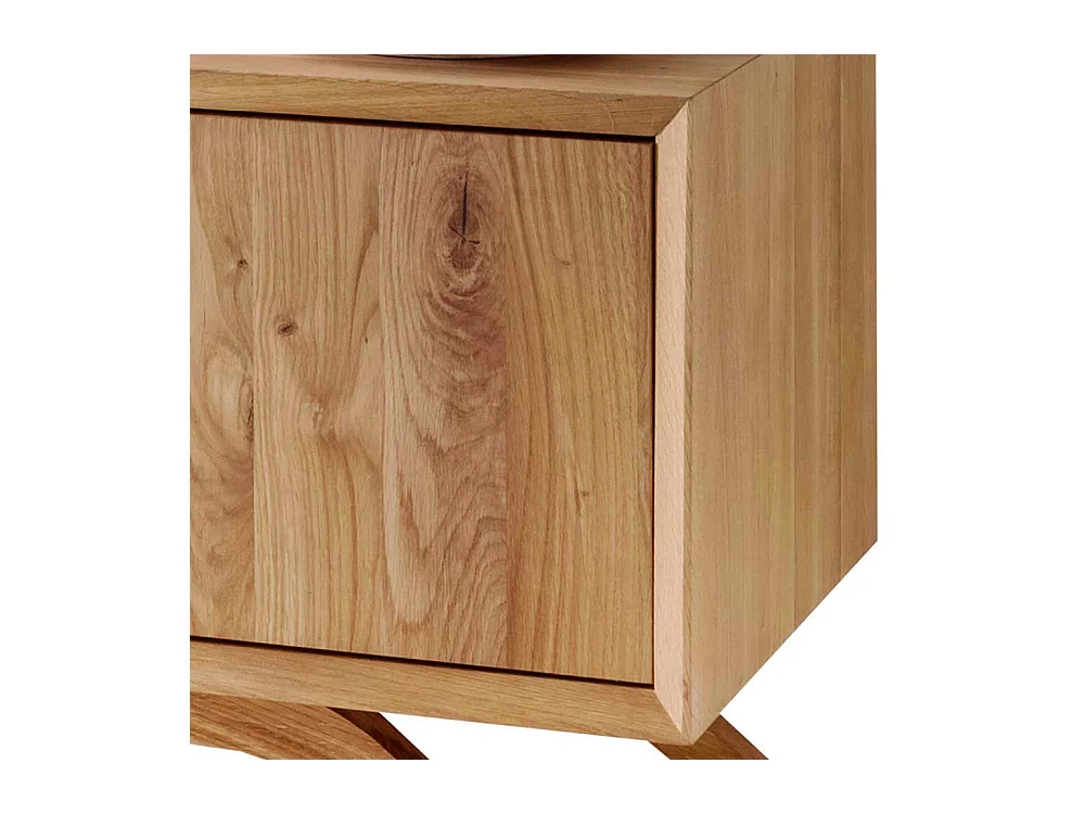 Fernsehmöbel Vollholz aus Wildeiche Massivholz 180 cm breit