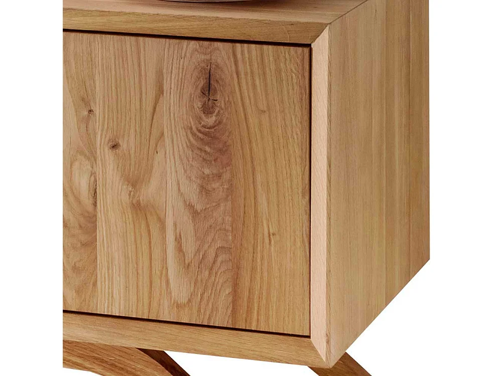 Fernsehmöbel Vollholz aus Wildeiche Massivholz 180 cm breit