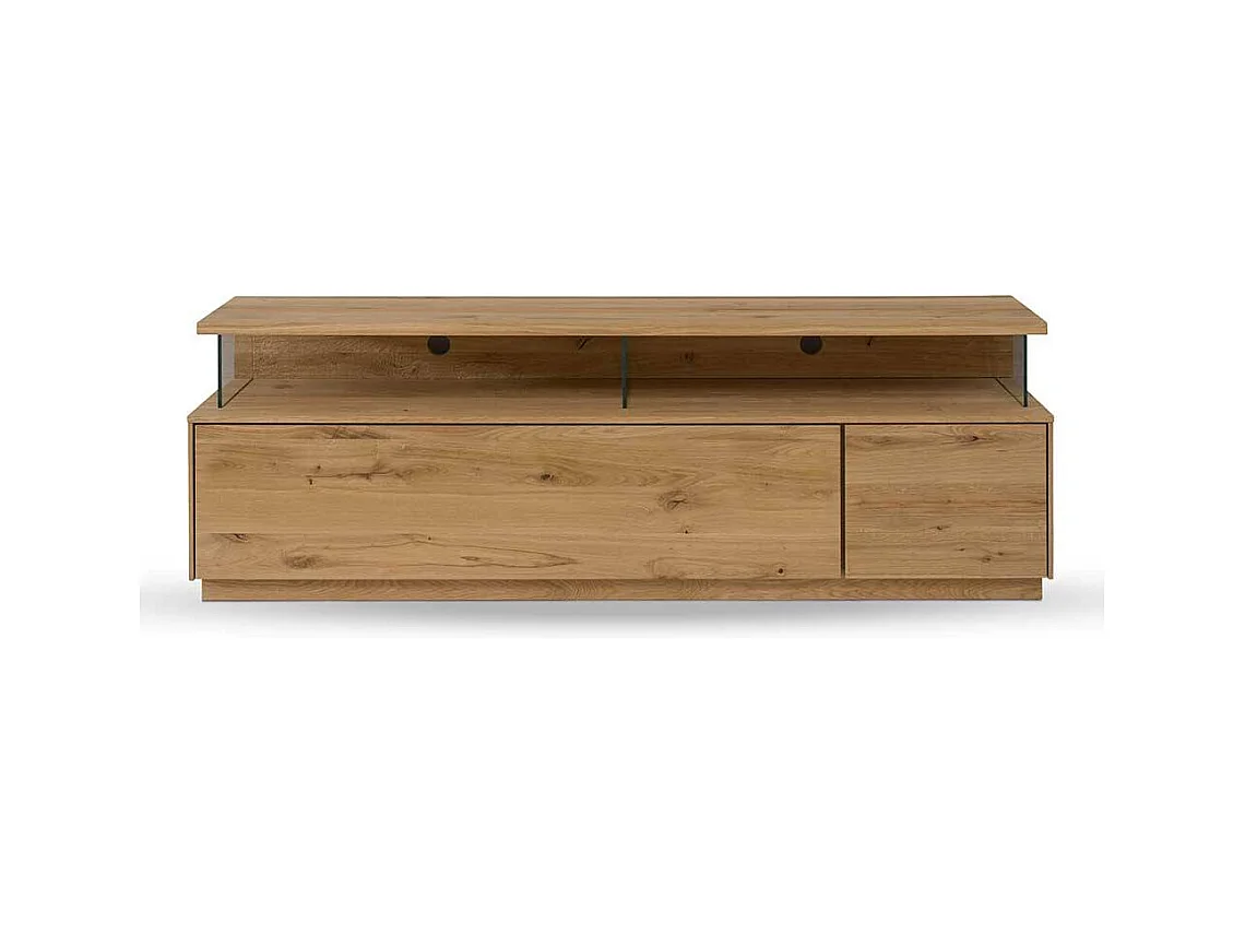 Fernseh Unterschrank massiv aus Wildeiche geölt Push to open Funktion