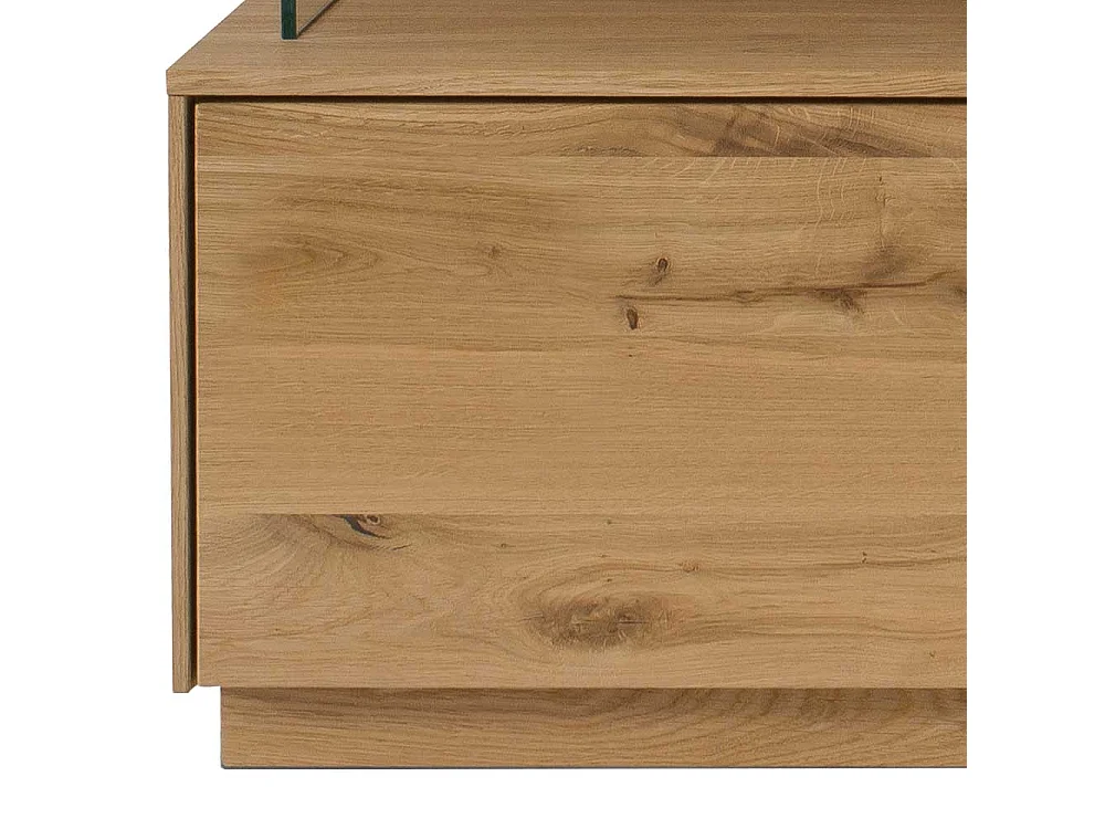 Fernseh Unterschrank massiv aus Wildeiche geölt Push to open Funktion