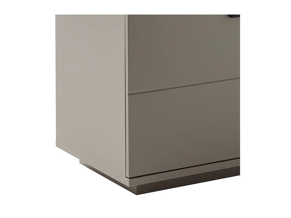 TV Board Fernsehschrank in Grau und Wildeichefarben