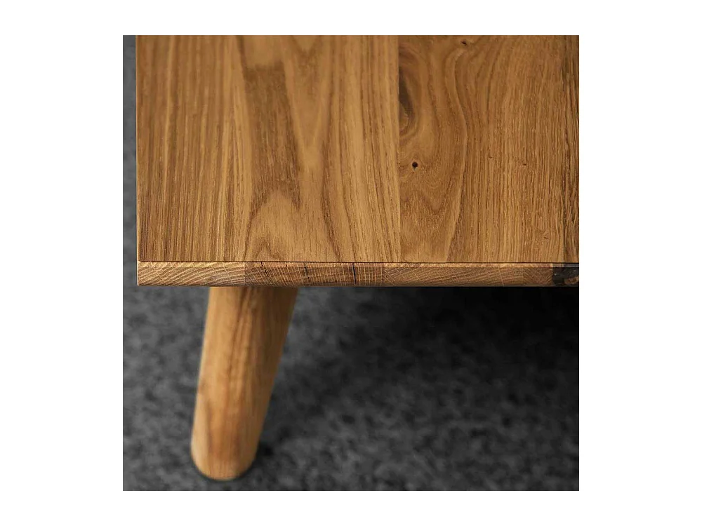 Fernsehkommode in Weiß und Wildeiche 220 cm breit