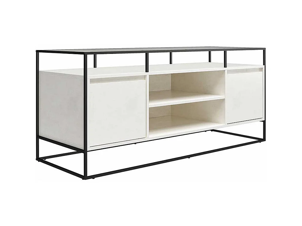 TV Lowboard mit Türen offenen Gerätefächern