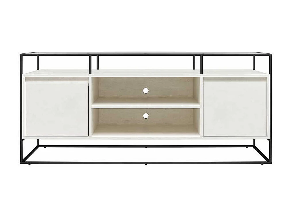 TV Lowboard mit Türen offenen Gerätefächern