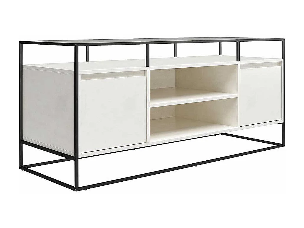 TV Lowboard mit Türen offenen Gerätefächern