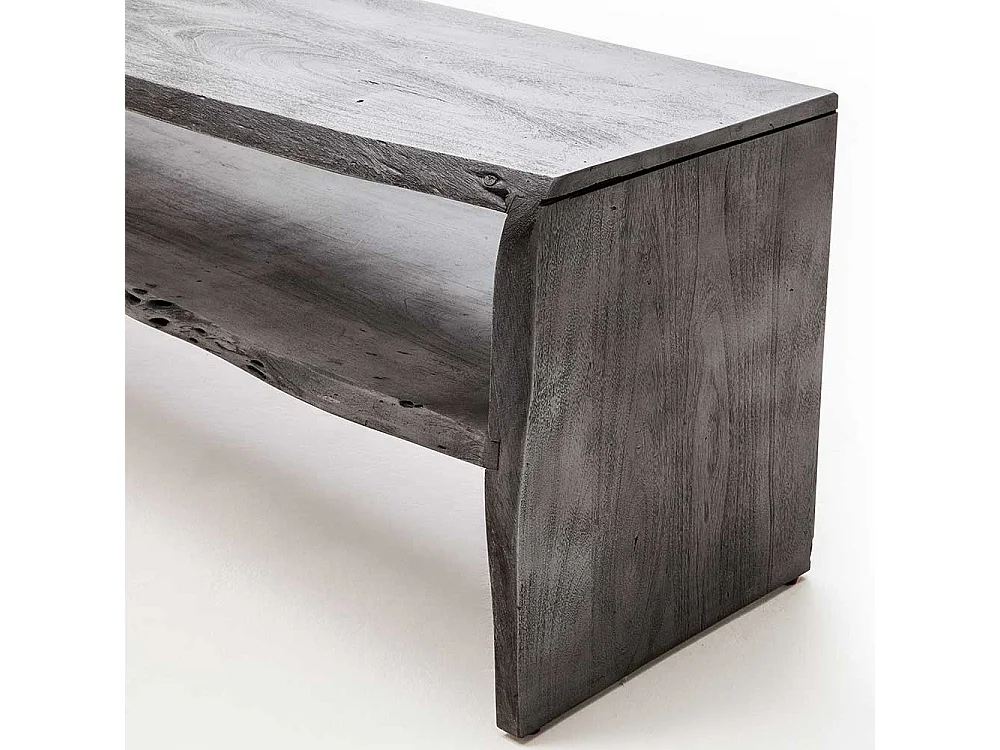 Fernseher Tisch in Grau Akazie Massivholz