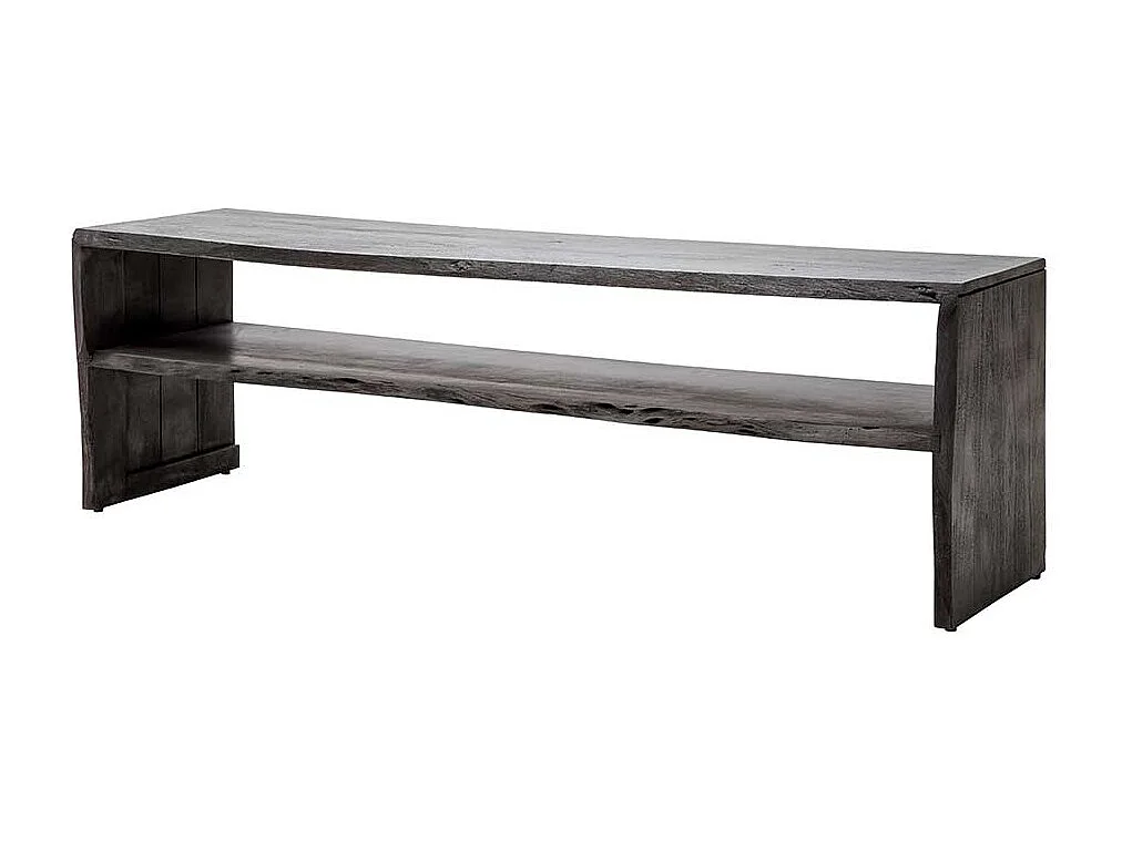 Fernseher Tisch in Grau Akazie Massivholz