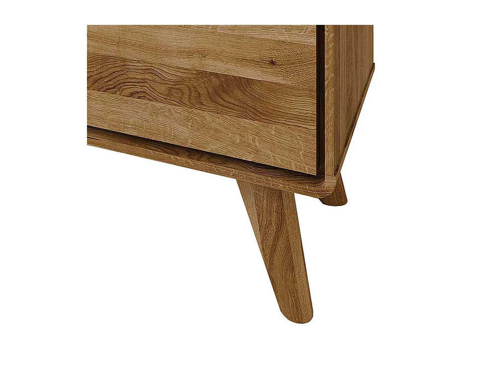 TV Board aus Wildeiche Massivholz 220 cm breit