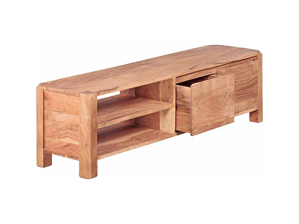 TV Tisch aus Akazie Massivholz 140 cm breit