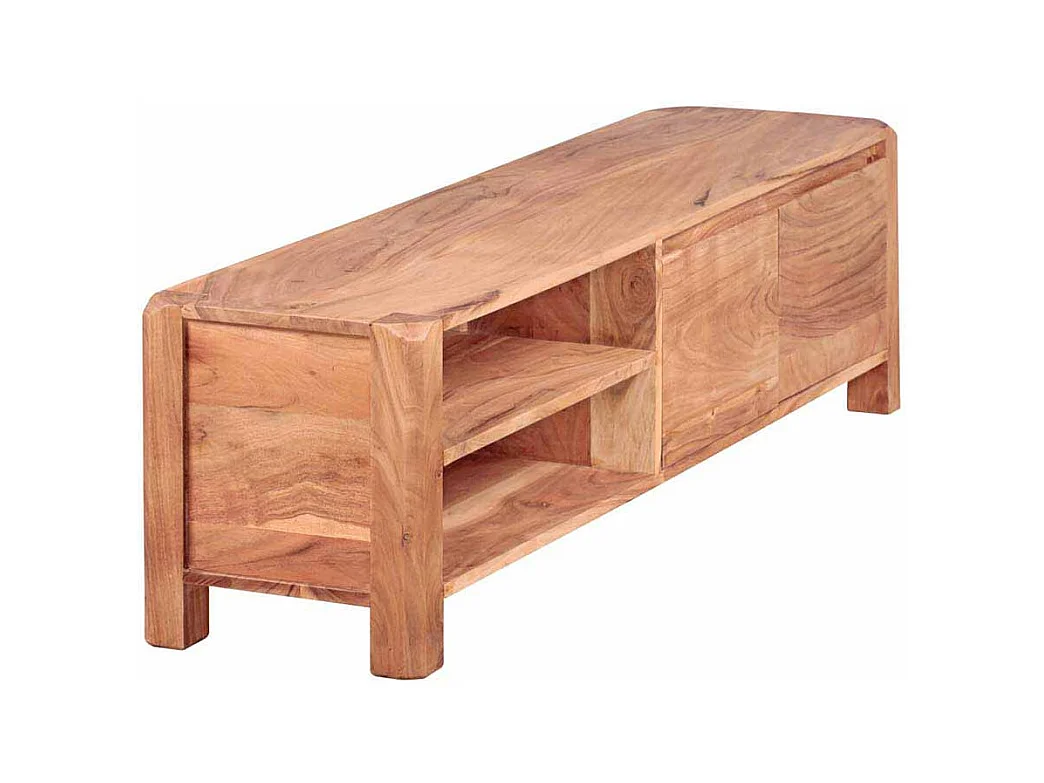TV Tisch aus Akazie Massivholz 140 cm breit