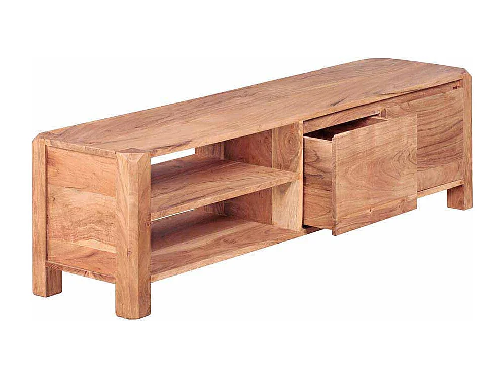 TV Tisch aus Akazie Massivholz 140 cm breit