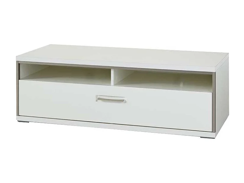 TV Unterschrank in Weiß Schublade