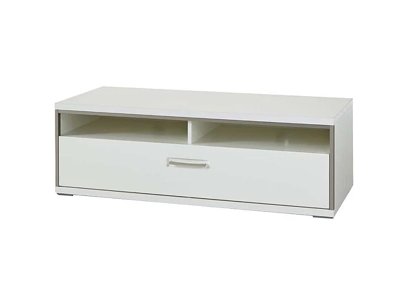 TV Unterschrank in Weiß Schublade