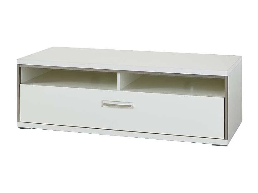 TV Unterschrank in Weiß Schublade