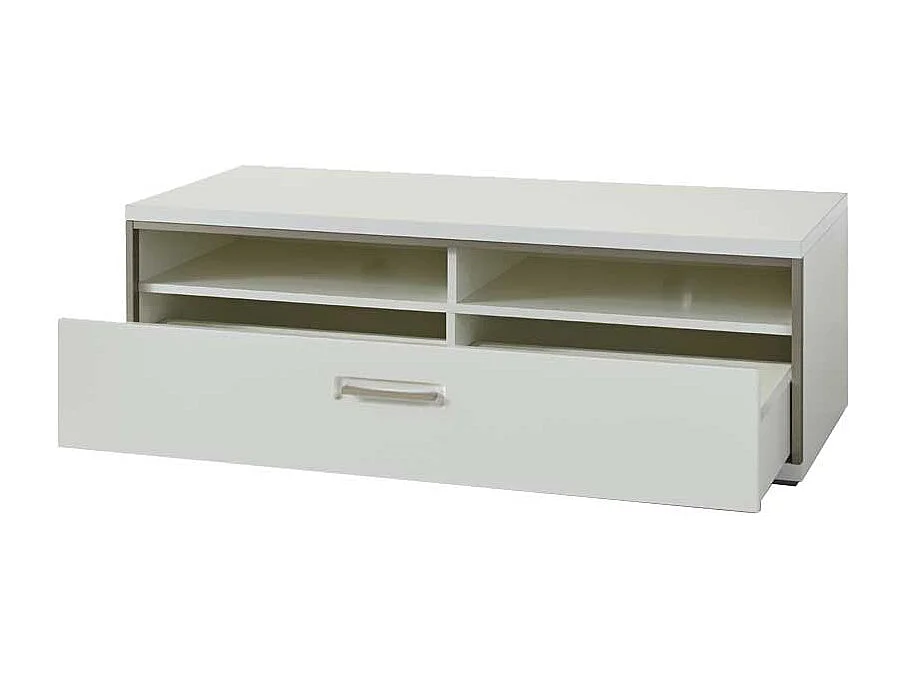 TV Unterschrank in Weiß Schublade