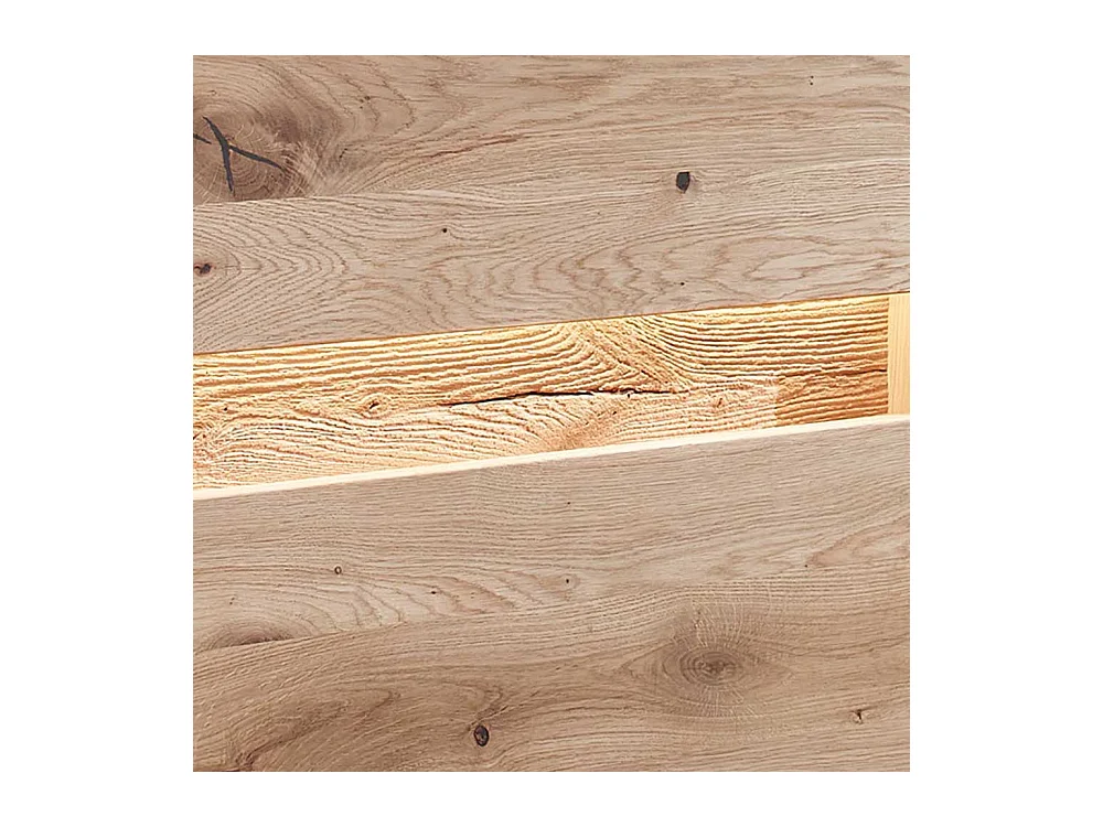 TV Möbel aus Wildeiche Massivholz LED Beleuchtung