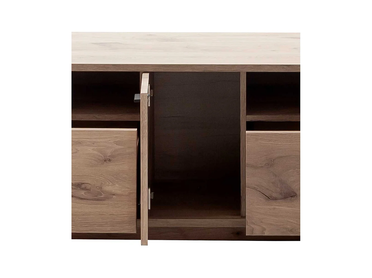 Fernsehmöbel in Wildeichefarben zwei Schubladen und Tür