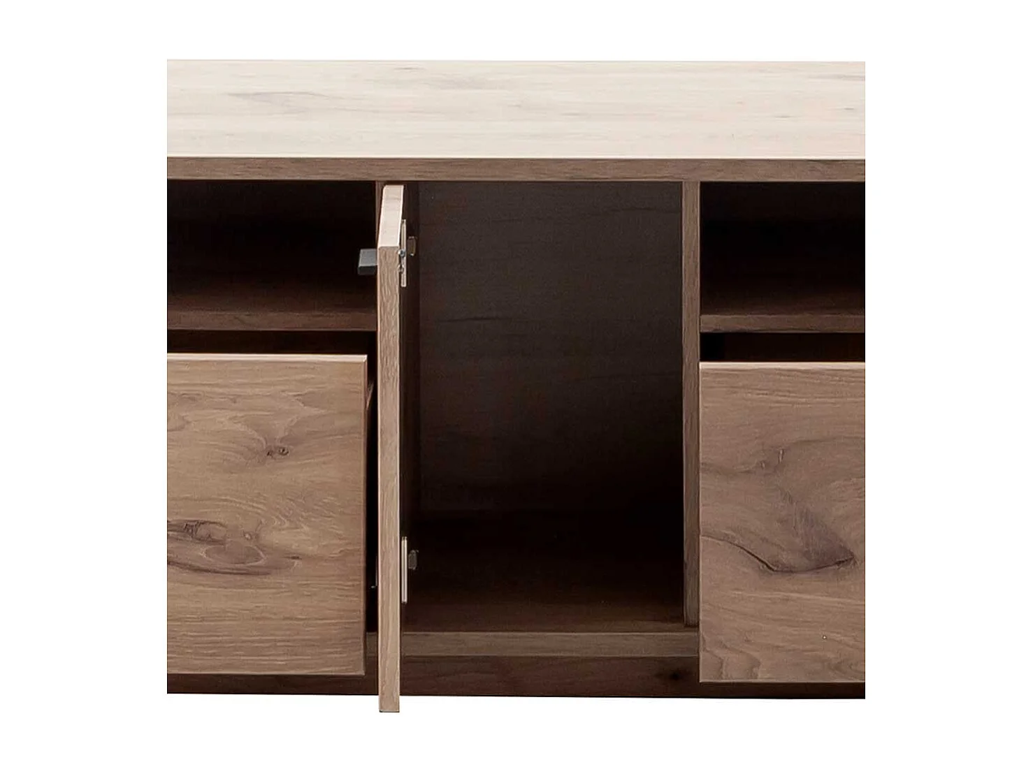 Fernsehmöbel in Wildeichefarben zwei Schubladen und Tür