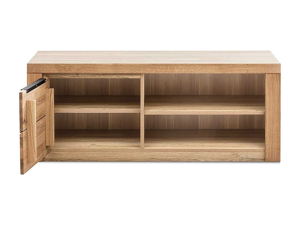 Phonoschrank 1 Tür 2 offene Fächer Eichefarben