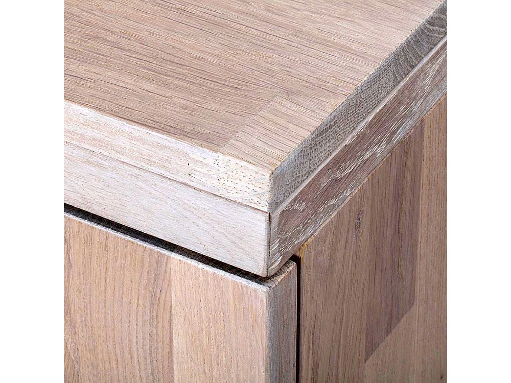 TV Board aus Eiche Massivholz White Wash geölt und gebürstet