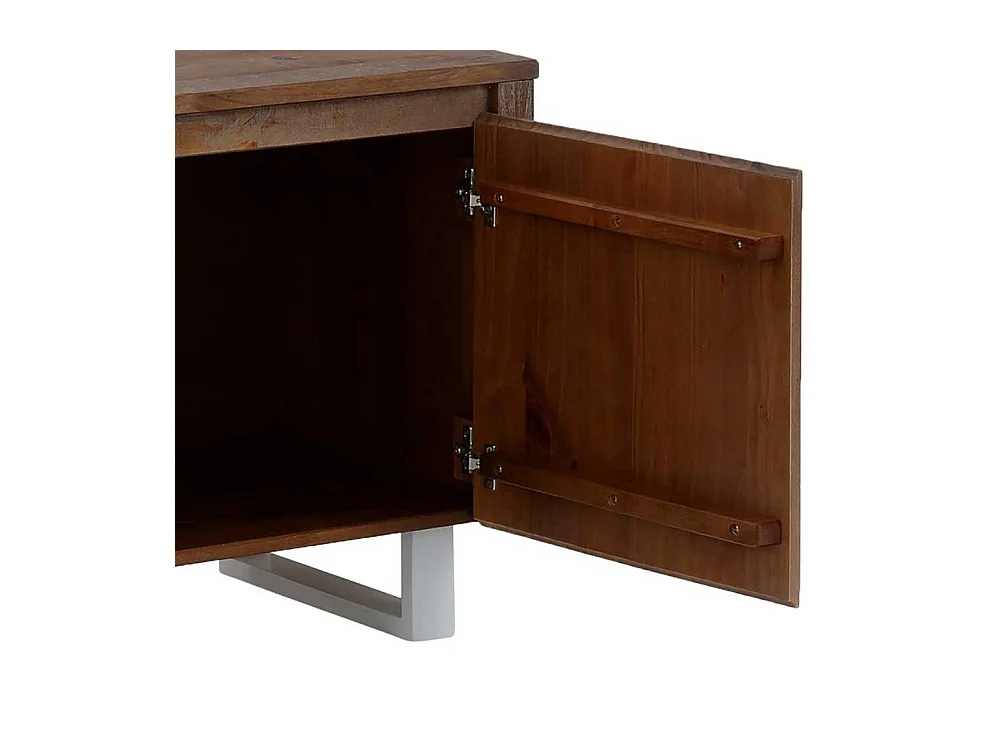 Modernes TV Lowboard in Kiefer dunkel gebürstet und lackiert 160 cm breit