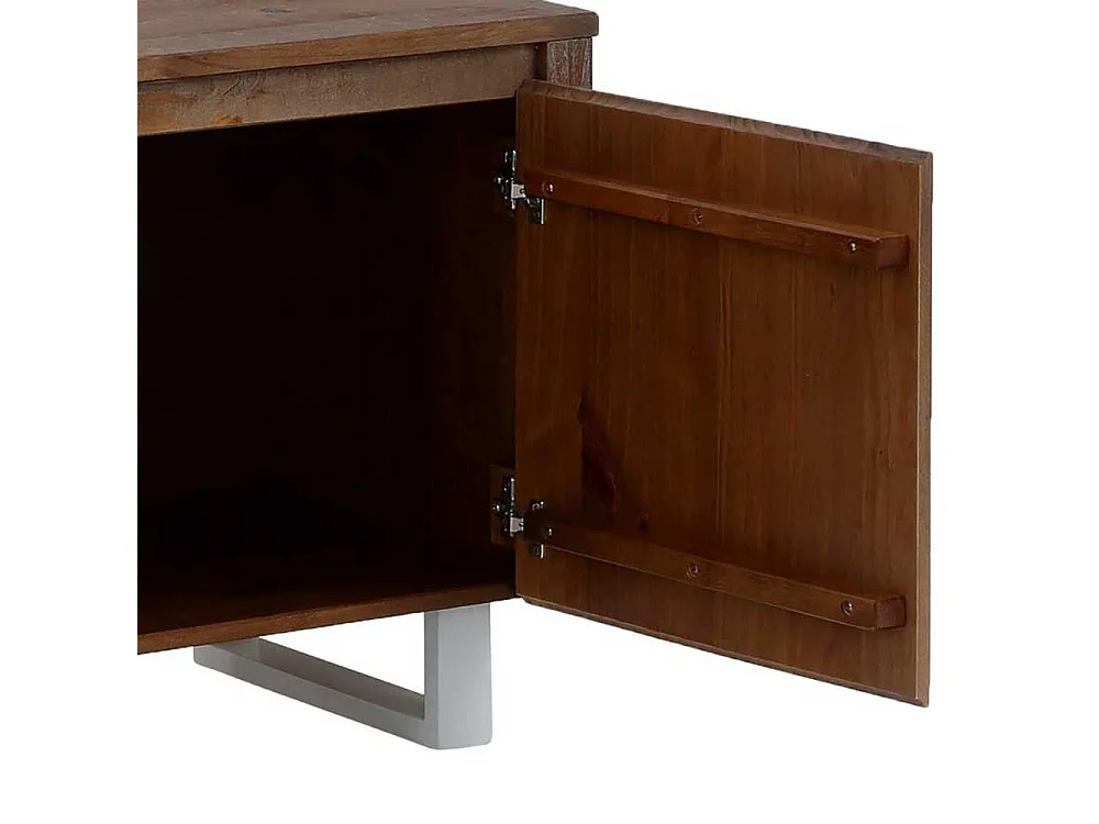 Modernes TV Lowboard in Kiefer dunkel gebürstet und lackiert 160 cm breit