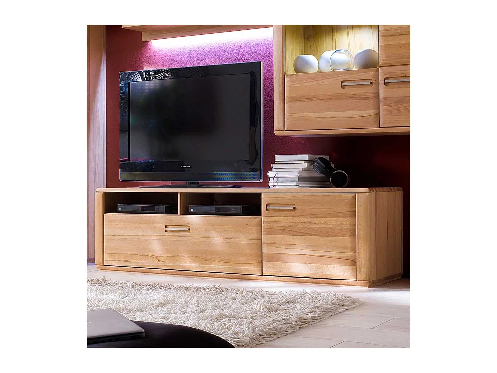 TV Element aus Kernbuche Massivholz 180 cm breit
