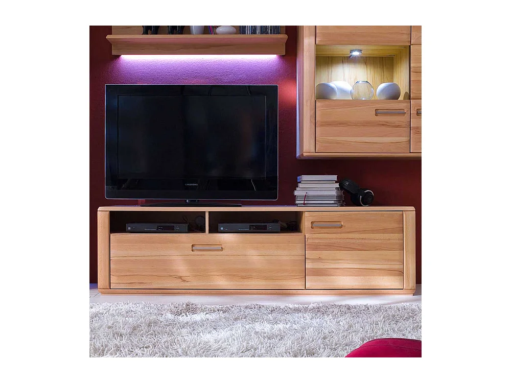 TV Element aus Kernbuche Massivholz 180 cm breit