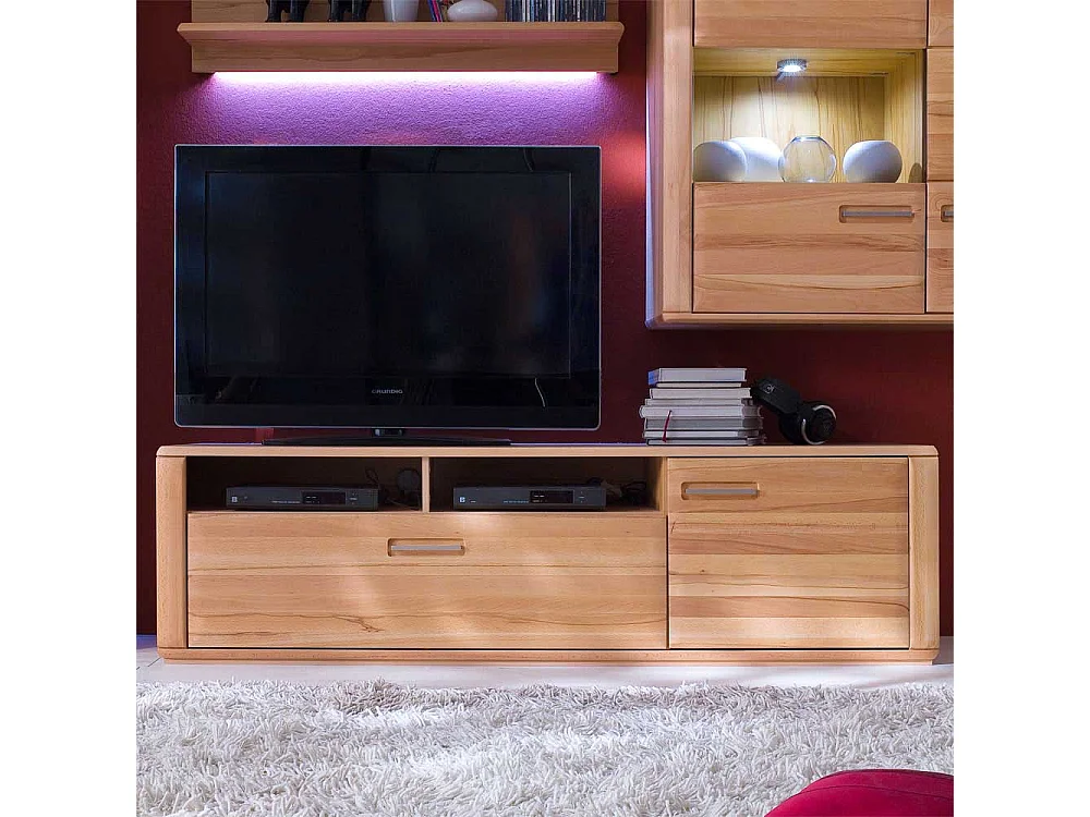 TV Element aus Kernbuche Massivholz 180 cm breit
