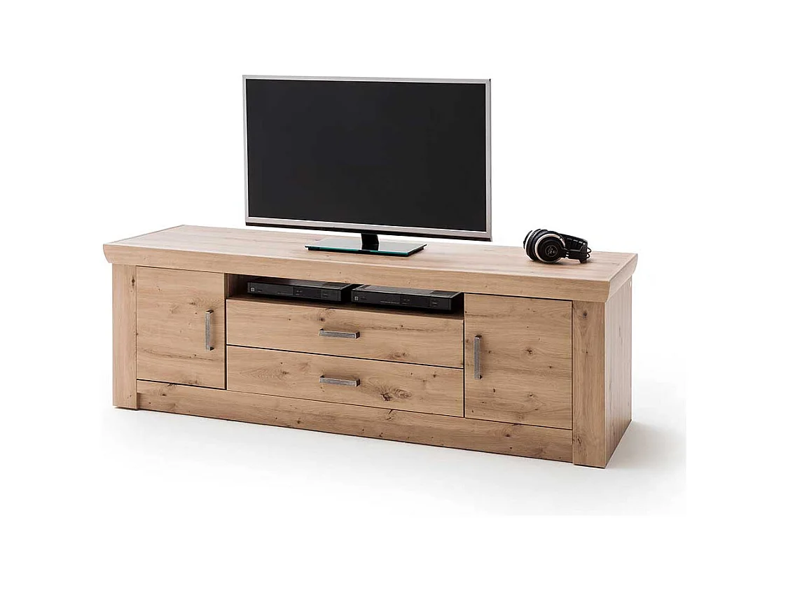 TV Unterschrank in Eichefarben 180 cm breit