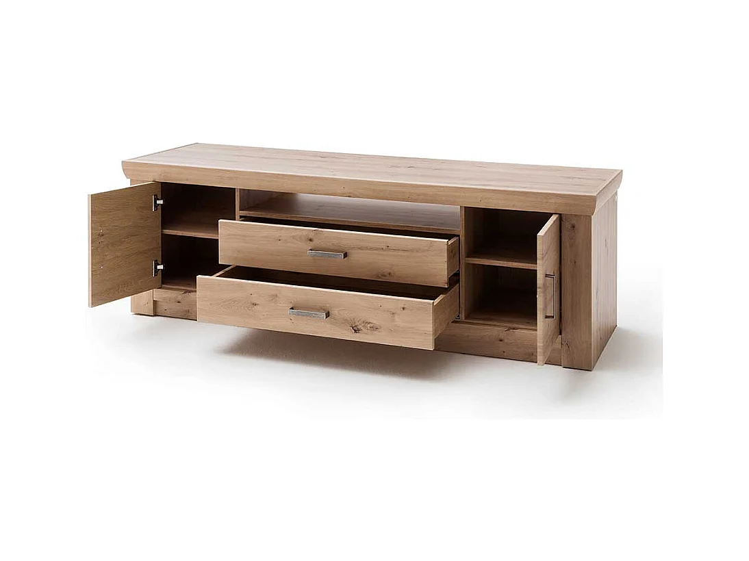 TV Unterschrank in Eichefarben 180 cm breit