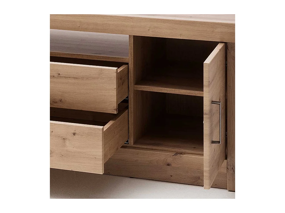 TV Unterschrank in Eichefarben 180 cm breit