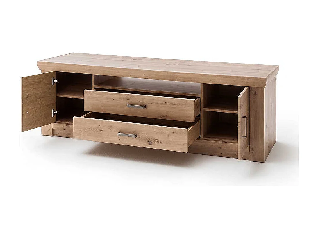 TV Unterschrank in Eichefarben 180 cm breit