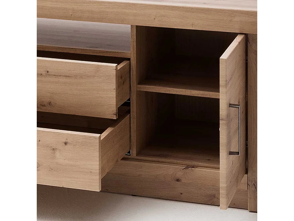 TV Unterschrank in Eichefarben 180 cm breit