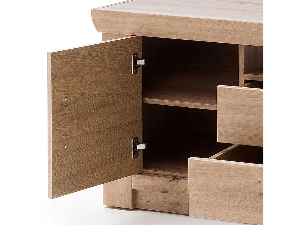 TV Unterschrank in Eichefarben 180 cm breit