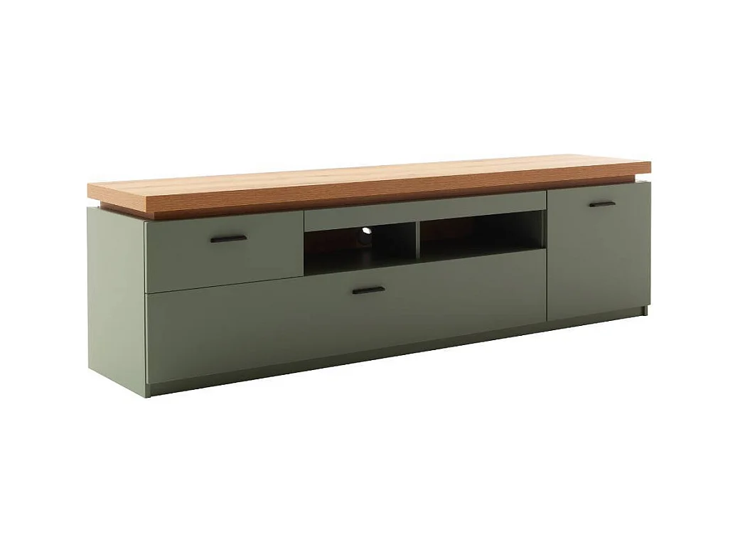 TV Lowboard Lowboard mit LED Beleuchtung und Schubladen