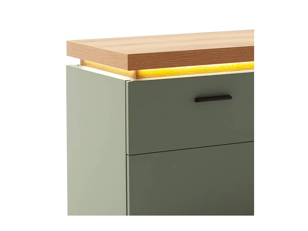 TV Lowboard Lowboard mit LED Beleuchtung und Schubladen