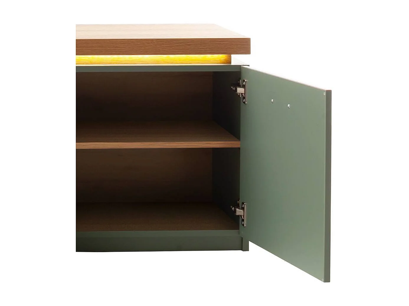 TV Lowboard Lowboard mit LED Beleuchtung und Schubladen