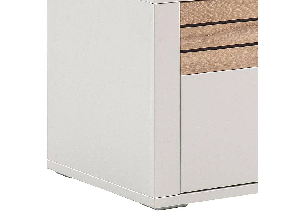 TV Lowboard Fernsehtisch mit Türen und einem offenen Gerätefach