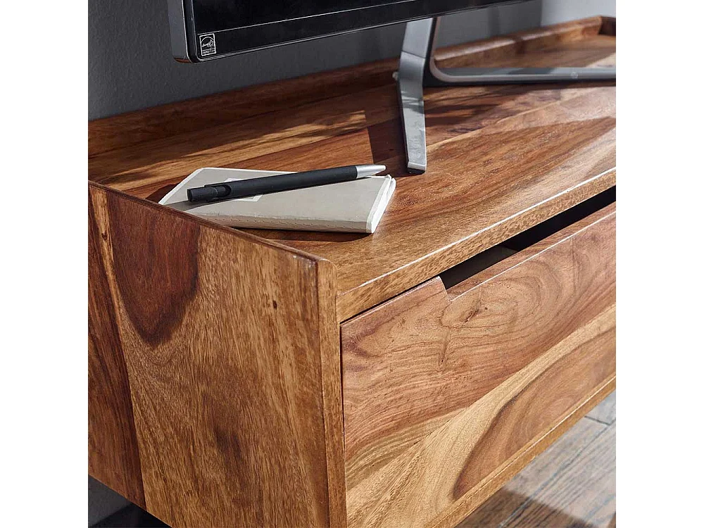 Fernsehunterschrank aus Sheesham Massivholz 95 cm breit