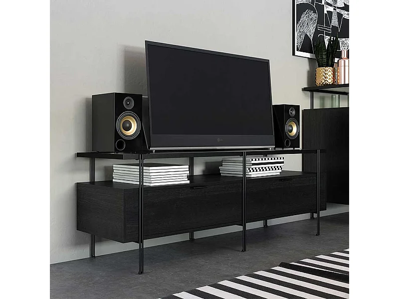 TV Lowboard in modernem Design Ablage