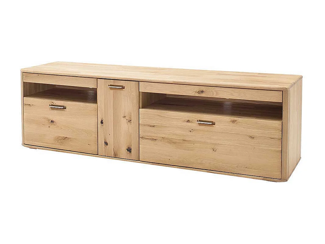 TV Lowboard in Eiche Bianco Eiche Massivholz