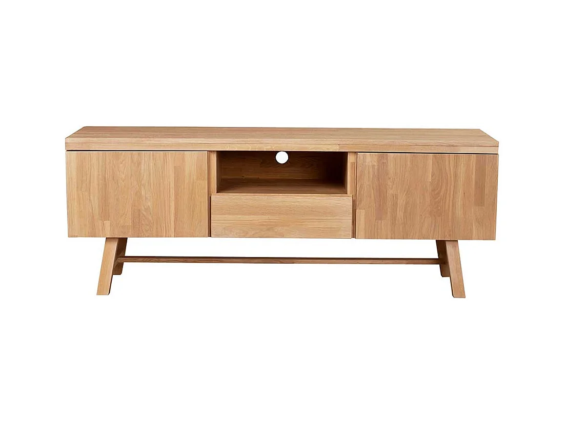 Fernseher Unterschrank aus Eiche Massivholz 160 cm breit