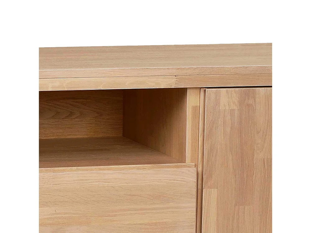 Fernseher Unterschrank aus Eiche Massivholz 160 cm breit