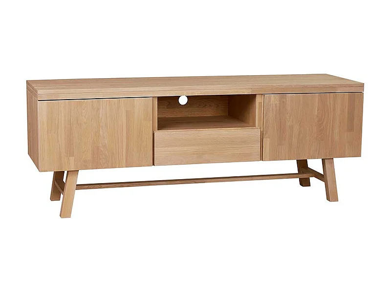 Fernseher Unterschrank aus Eiche Massivholz 160 cm breit