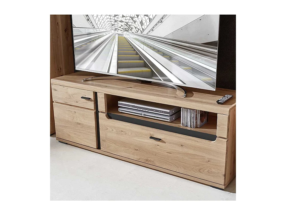 TV Lowboard in Wildeichefarben Eschefarben