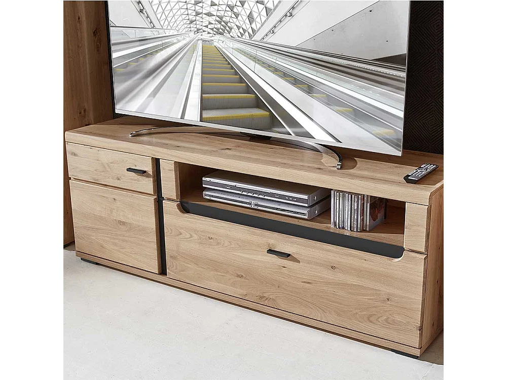 TV Lowboard in Wildeichefarben Eschefarben